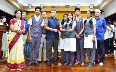 Saraswathi Vidyalaya was felicitated by the Kerala Blood Donor Society