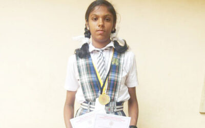 Keerthana V of XF made us proud again by winning the gold medal