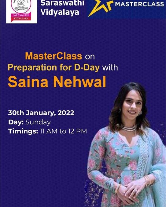 Master Class on Preparation for D-Day With Saina Nehwal.