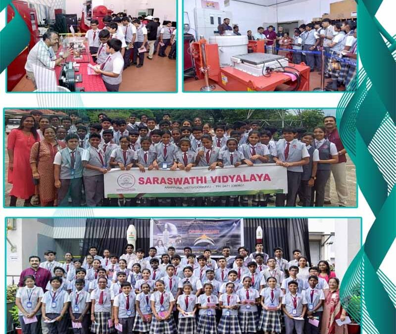 Young Geniuses Of Saraswathi Vidyalaya Participate In The National Space Day Celebration 2024 @ ISRO