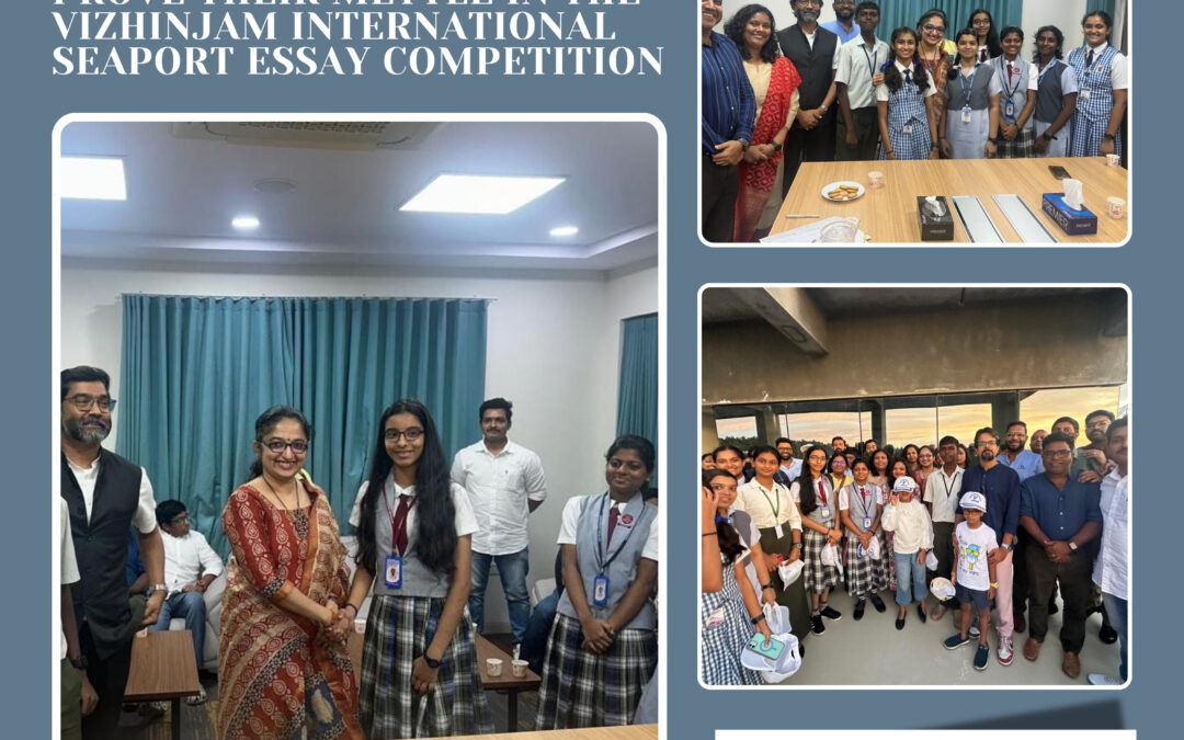 Eloquent Wordsmiths Of Saraswathi Vidyalaya Prove Their Mettle In The Vizhinjam International Seaport Essay Competition